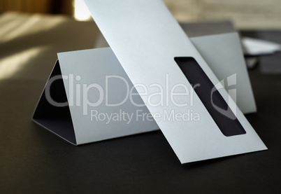 Blank envelope and letterhead