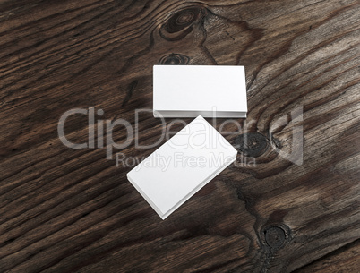 White business cards