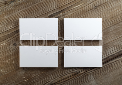 Blank business cards