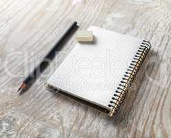 Blank notepaper with pencil