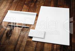 Blank stationery mock-up