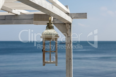 Painted Wooden lantern