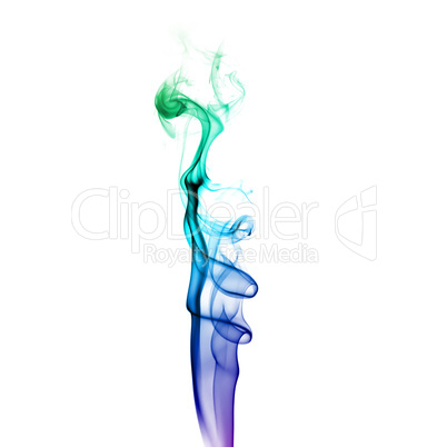 Bright colored smoke