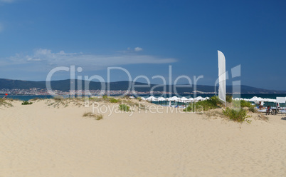 Landscape with sand and sky