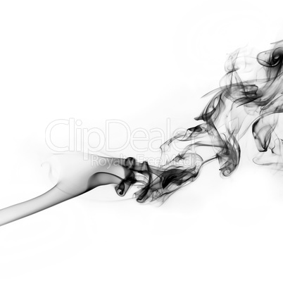 Abstract black smoke