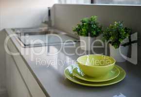 Crockery on a table