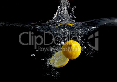 Lemon in water