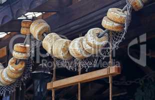 Floats of old fishing net