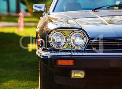 Black vintage car