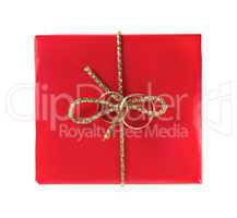 Red box with wedding rings