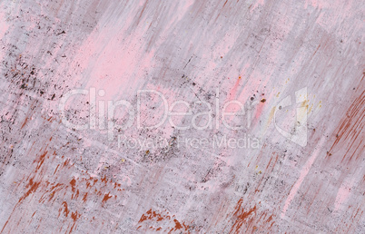 Peeling pink paint