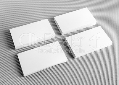 Blank white business cards