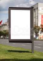 Blank vertical billboard