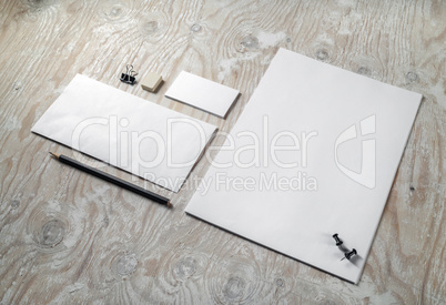 Blank stationery set