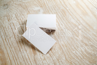 Blank business cards