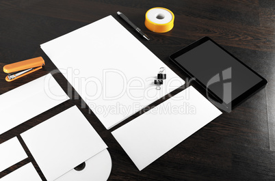 Blank stationery template