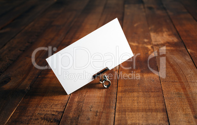 Blank business card