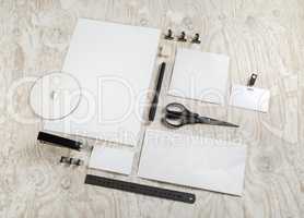 Blank stationery mockup