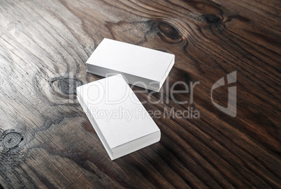 White business cards