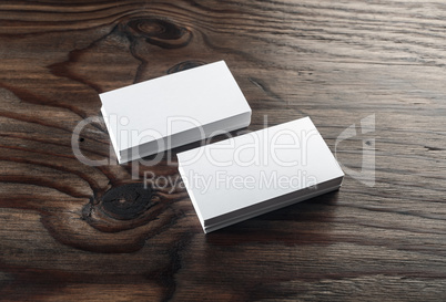 Blank business cards