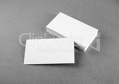 Blank business cards