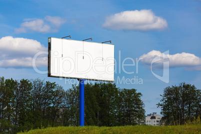 Blank street billboard