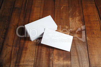 Blank business cards