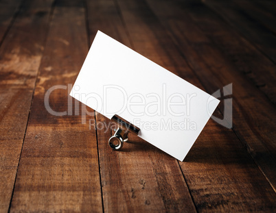 Photo of blank business card