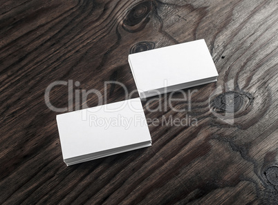 Blank business cards