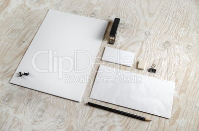 Blank stationery template