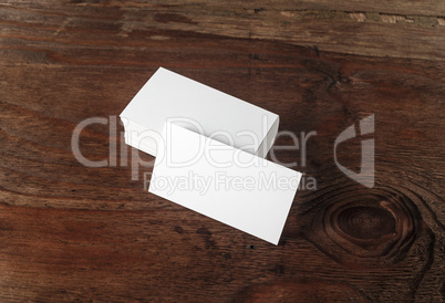 Photo of blank business cards