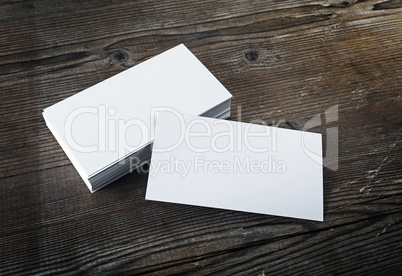 Blank business cards