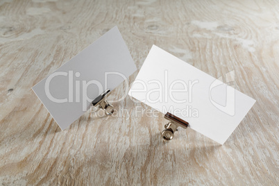 Blank business cards