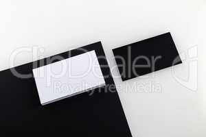 Black and white business cards
