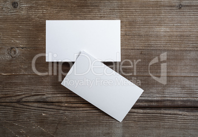 Photo of blank business cards