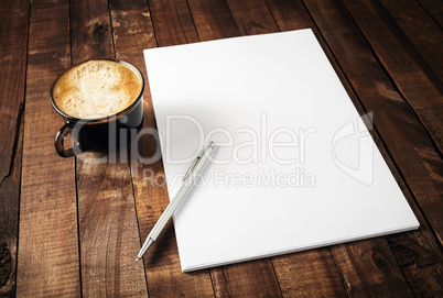 Blank stationery template