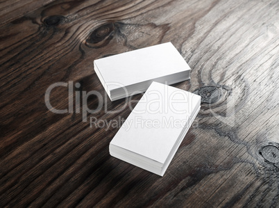 Photo of blank business cards