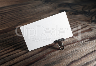 Blank business card