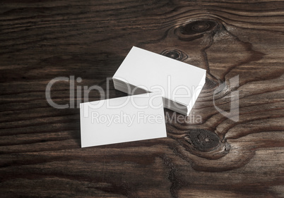 Blank mock-up of business cards