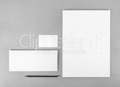 blank stationery set