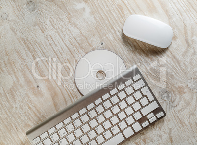Mouse, keyboard and CD