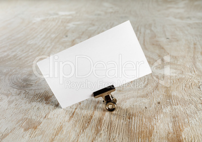 Blank business card