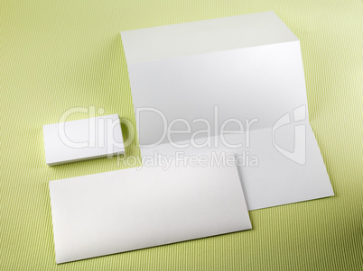 Blank stationery set