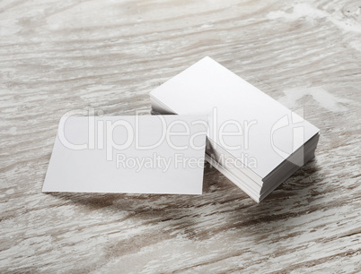 Blank business cards