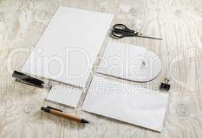 Blank stationery mock-up