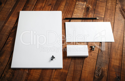 Blank stationery mock-up