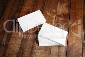 Blank business cards