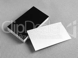 Set of blank business cards