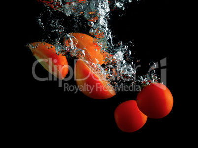 Tomatoes in water