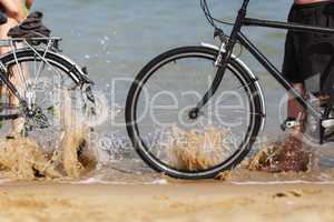 Bicycles on the beach